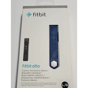 fitbit Alta Classic Accessory Band - Blue size large
